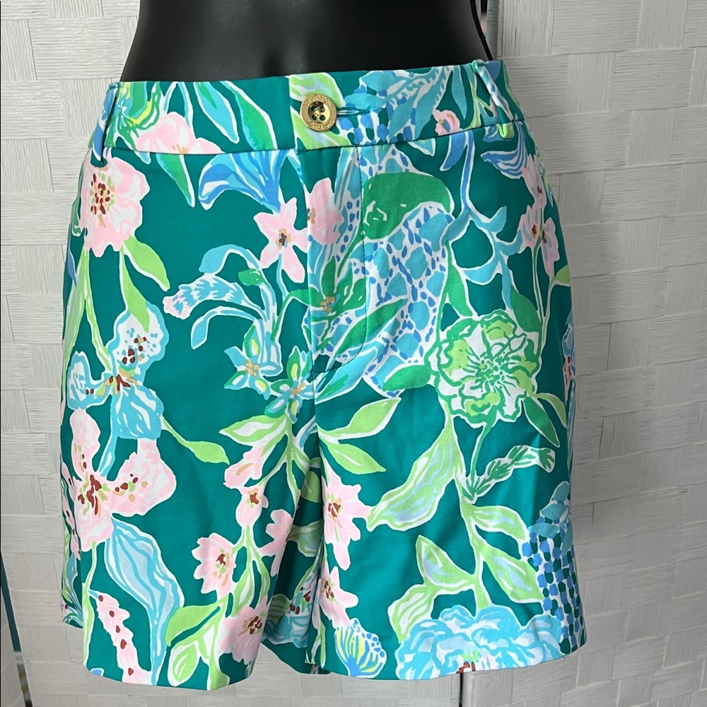 NWT $68 Lilly Pulitzer Size 14 Callahan Mid-Rise Short $55